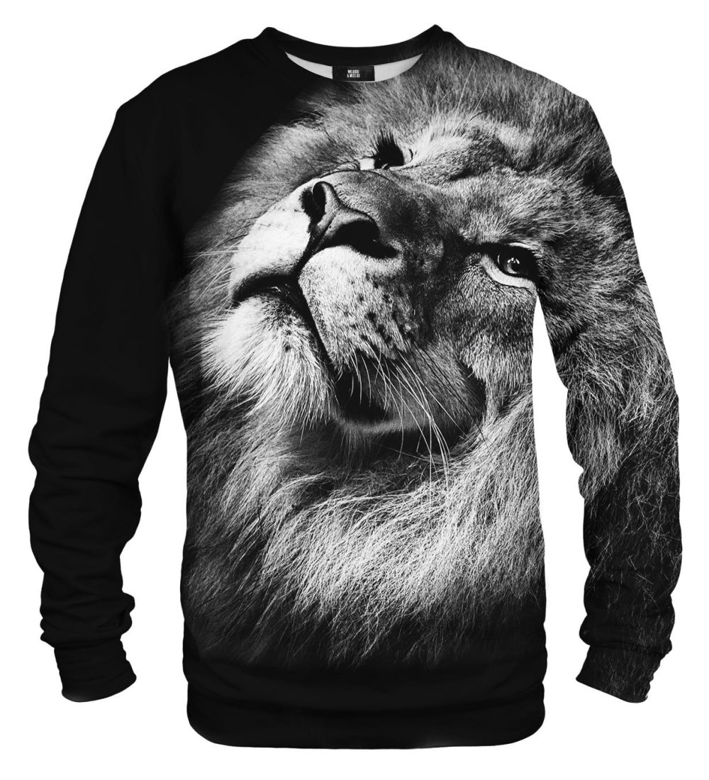 Black lion sweater