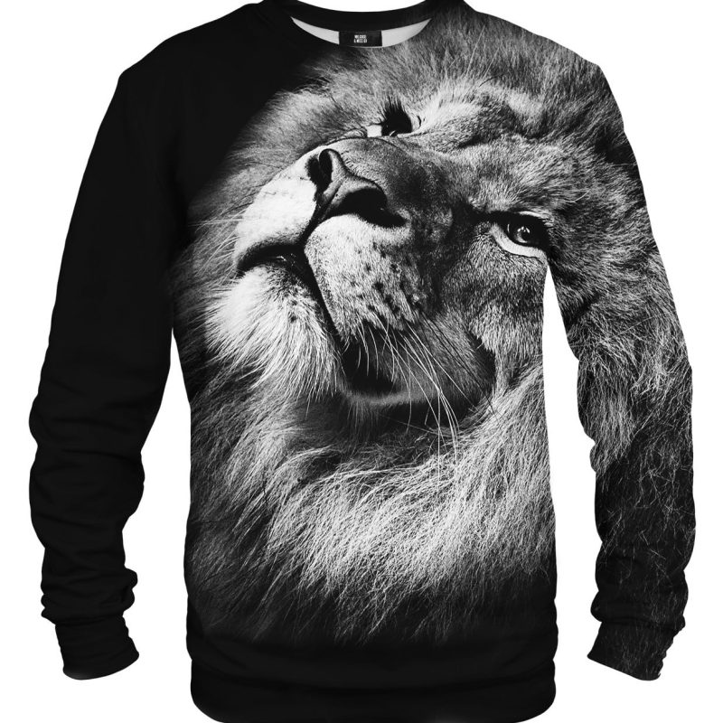 Black lion sweater