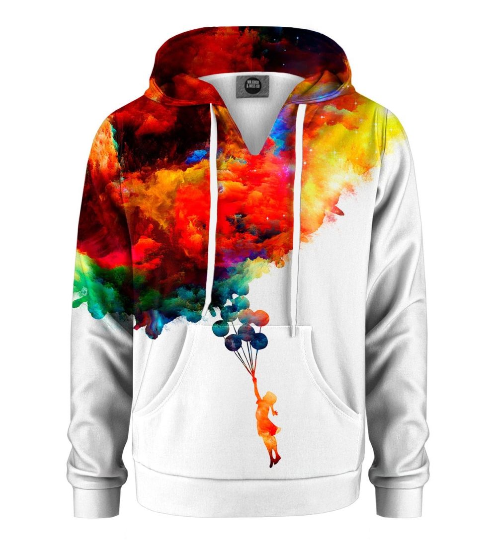 With balloons to galaxy Kids Hoodie