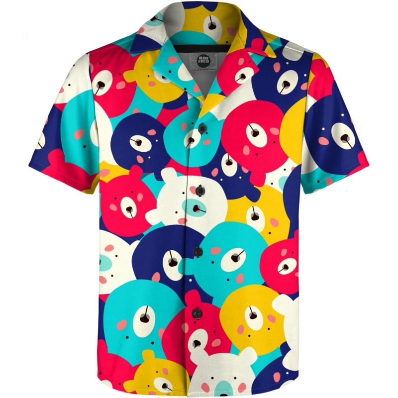 Colorful bears boys shirt