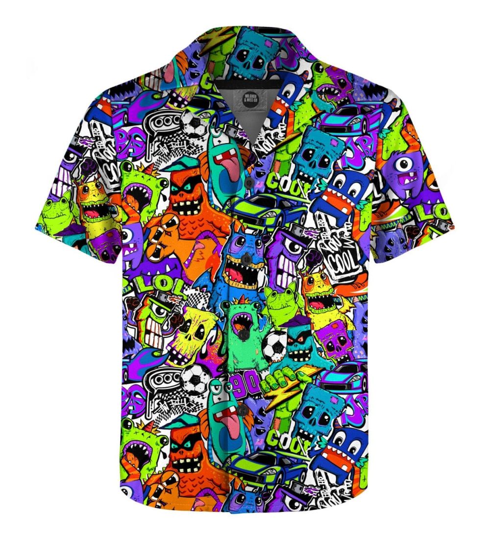 colorful monsters boys shirt