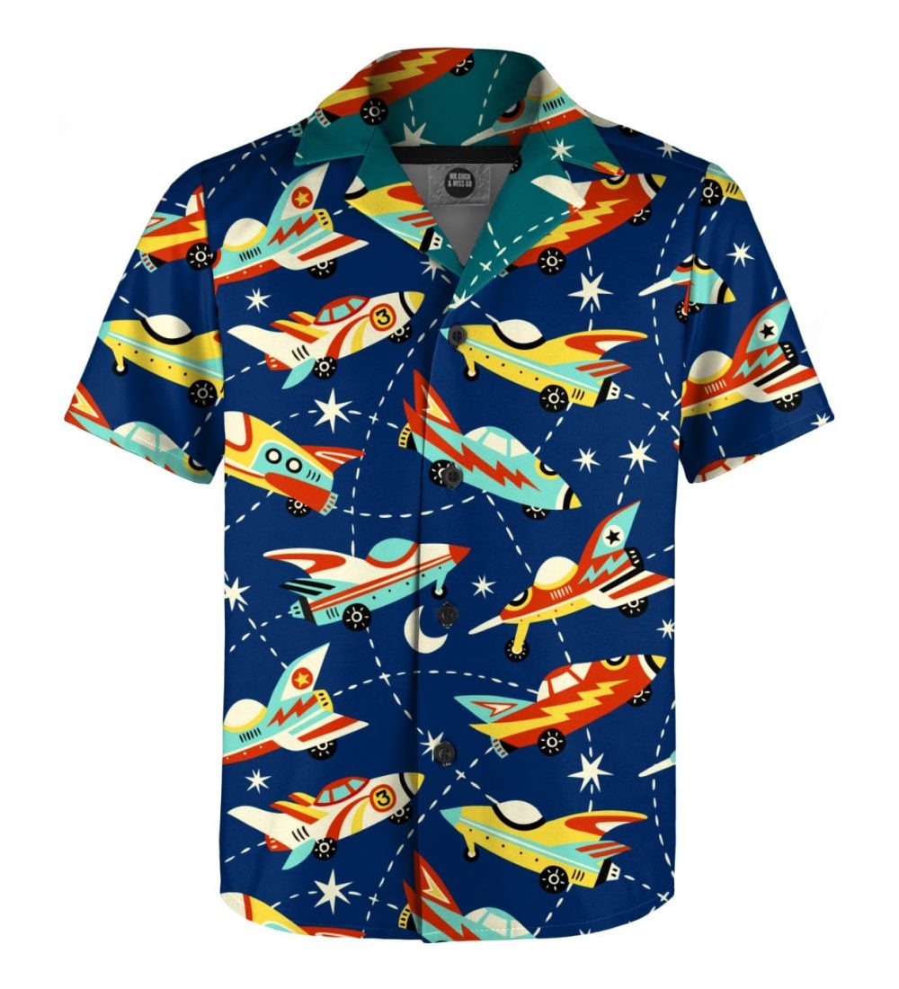 Space ship boys shirt