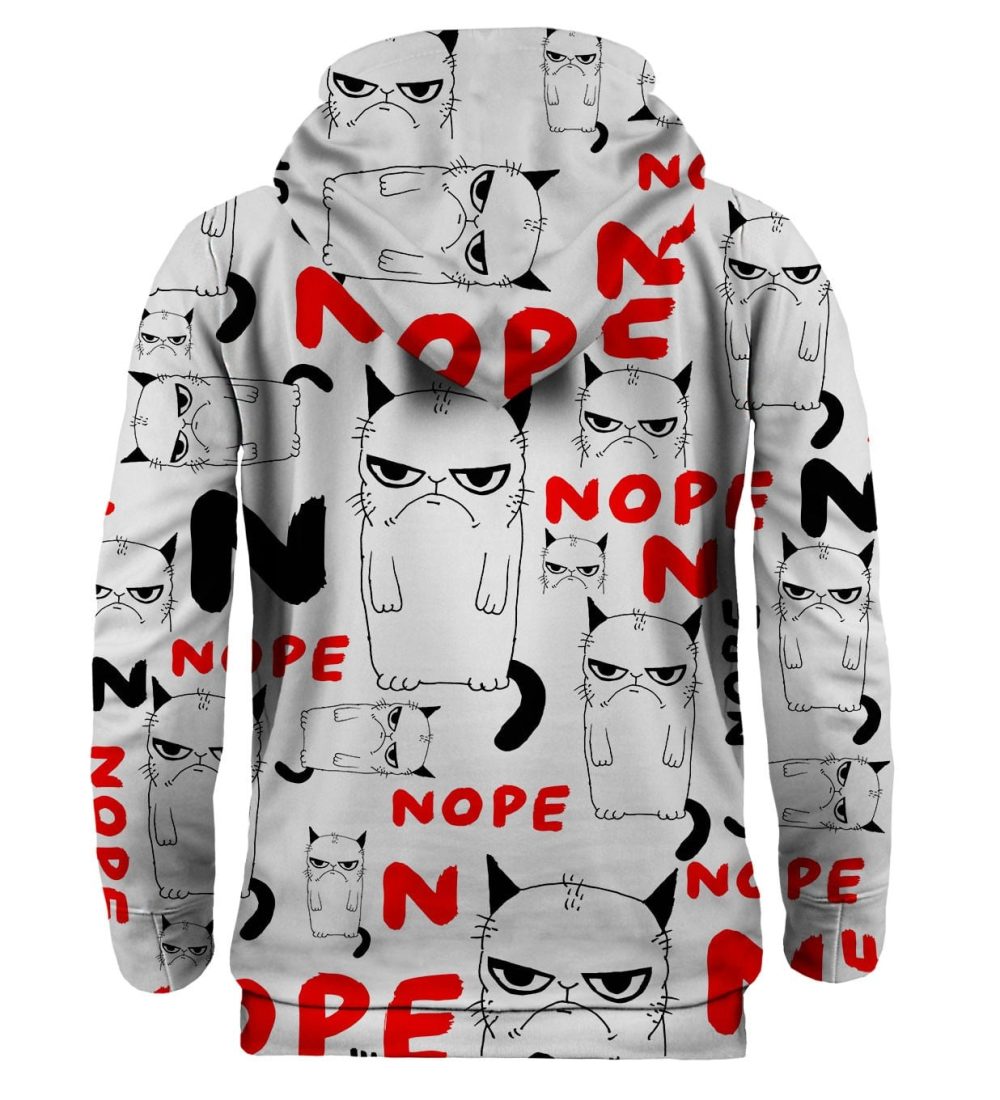 Grumpy nope hoodie