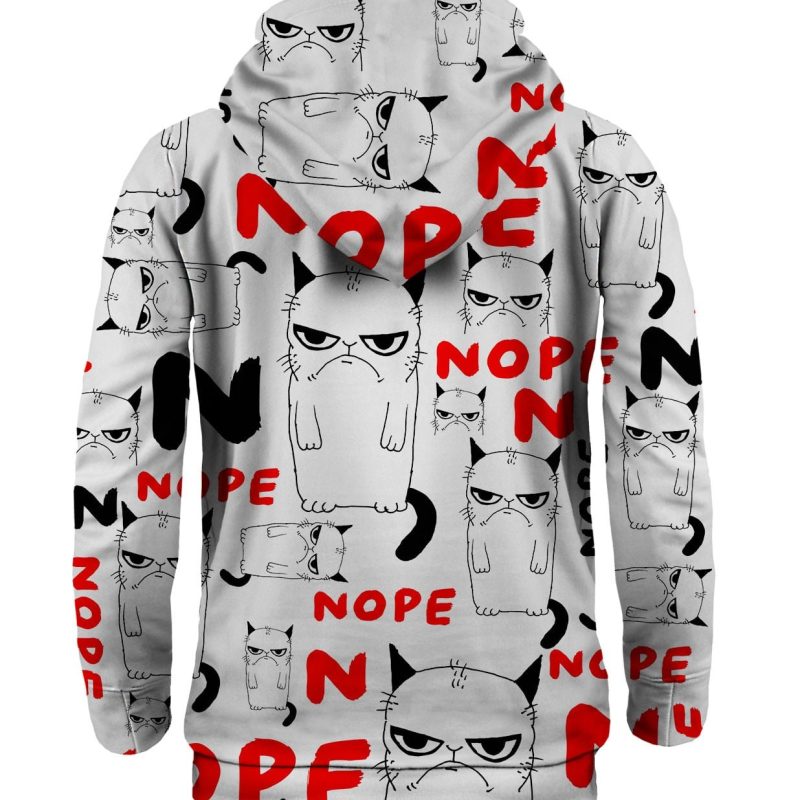 Grumpy nope hoodie