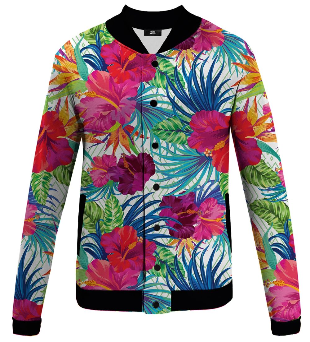 Jungle Flowers Baseball jacket