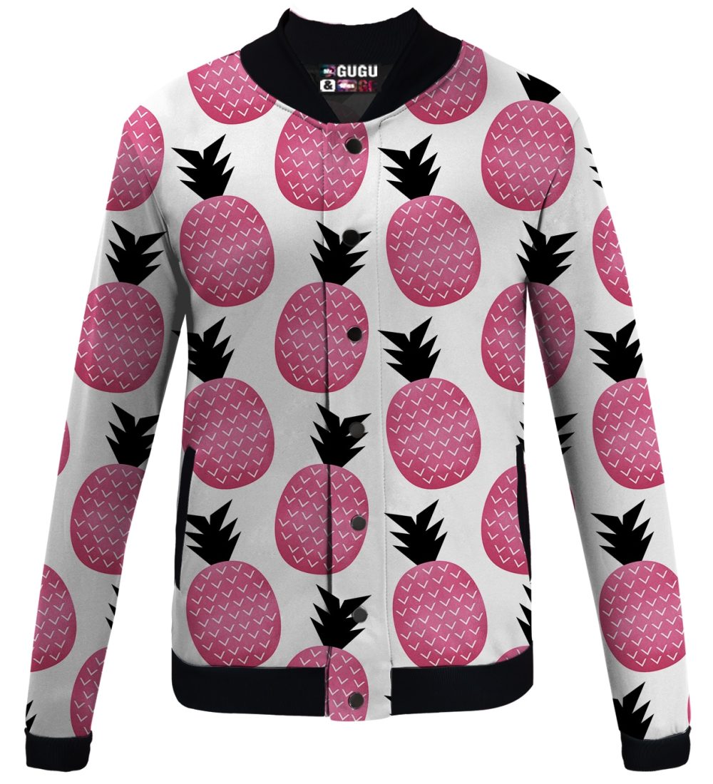 Pink Pineapple Baseball Jacket