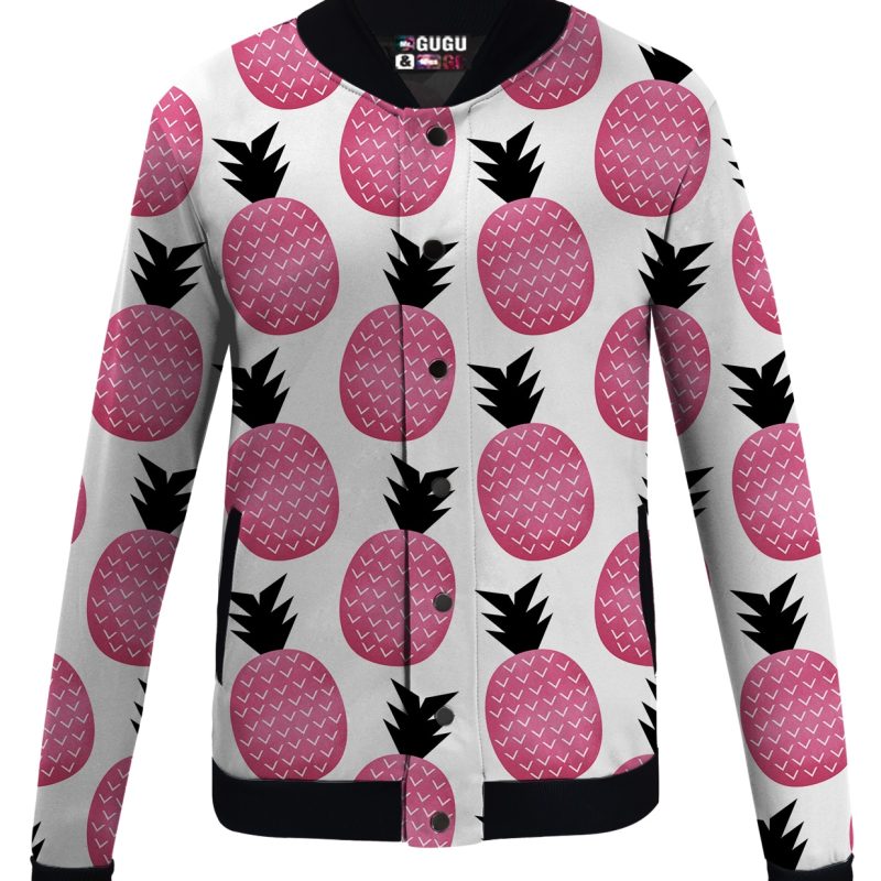 Pink Pineapple Baseball Jacket