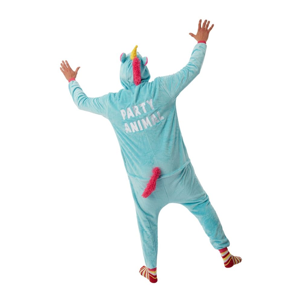 Crazy onesie Unicorn blauw | Party animal