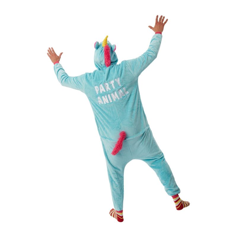 Crazy onesie Unicorn blauw | Party animal