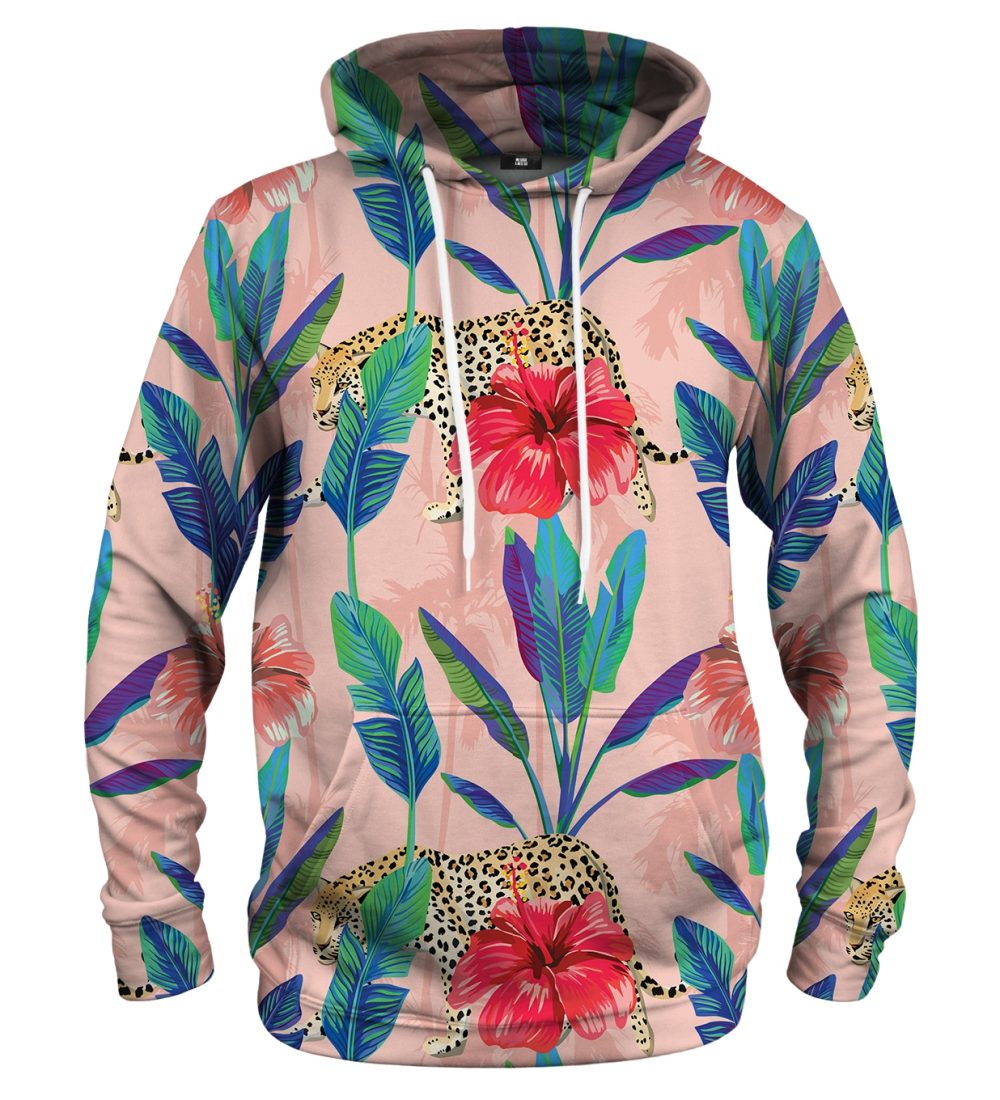 Floral Cheetah hoodie