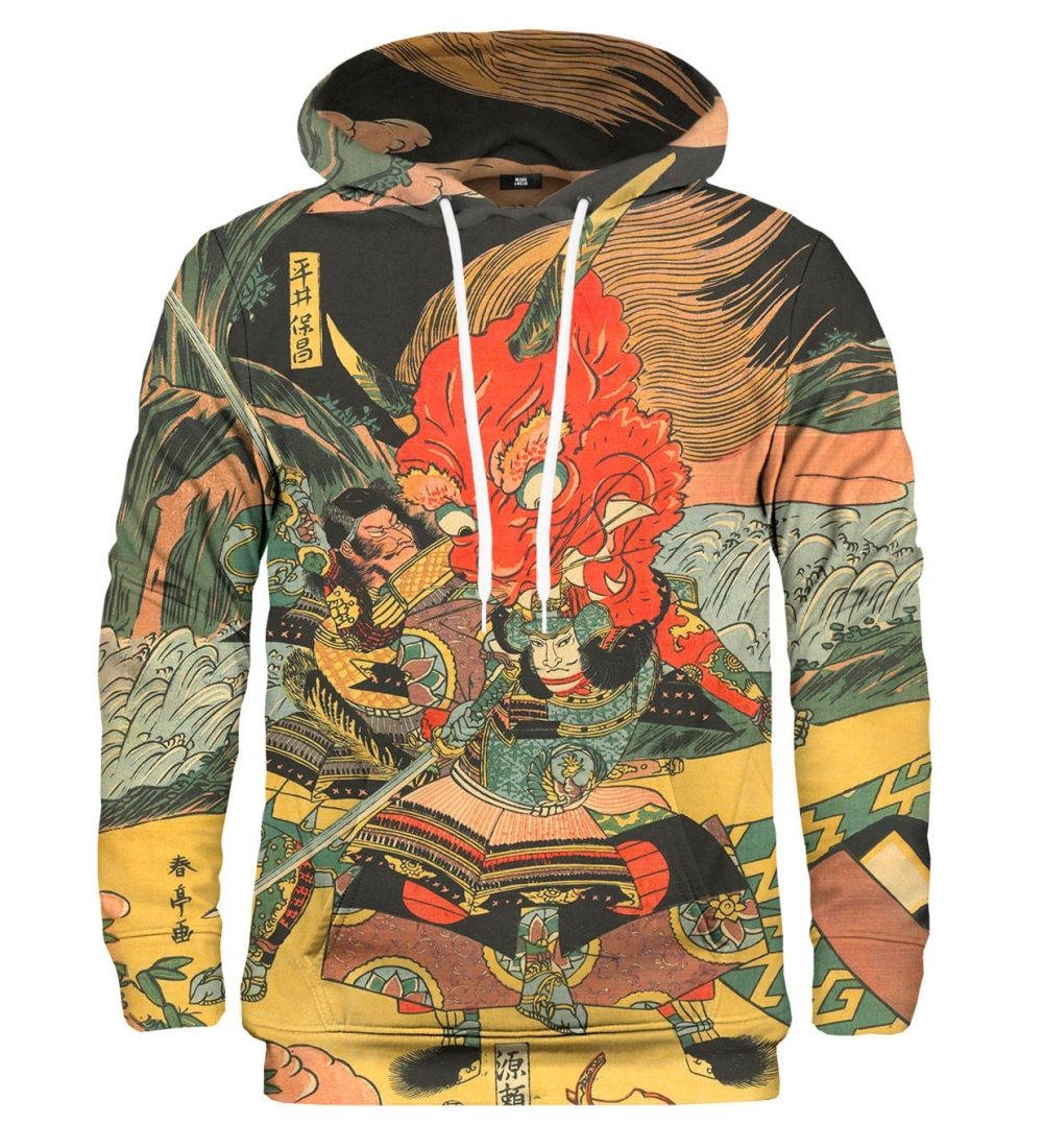 Samurai fight hoodie