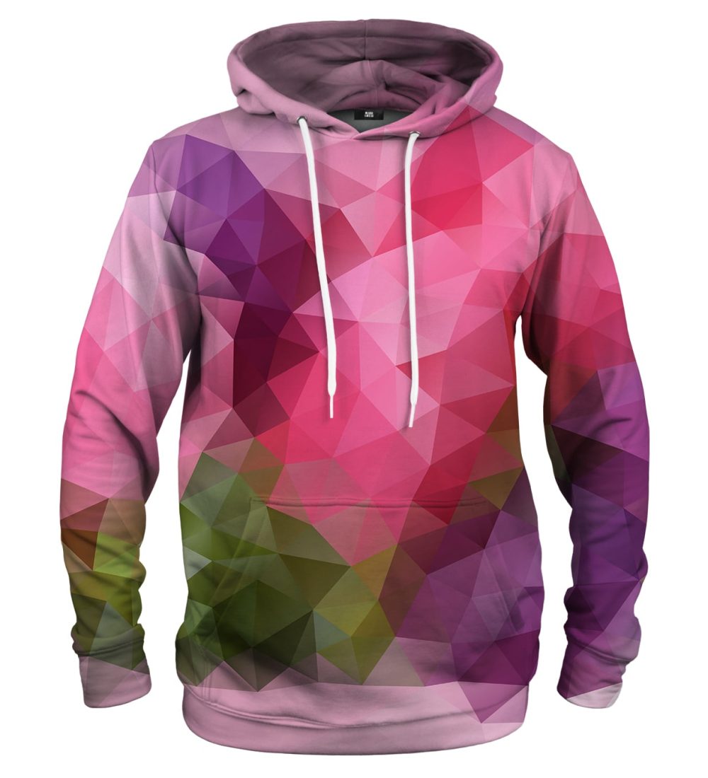 Violet geometric hoodie
