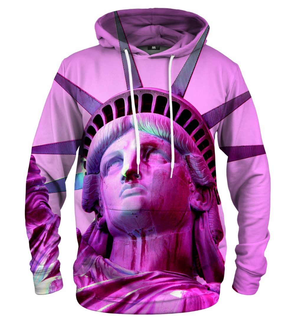 Pink Liberty kangaroo hoodie