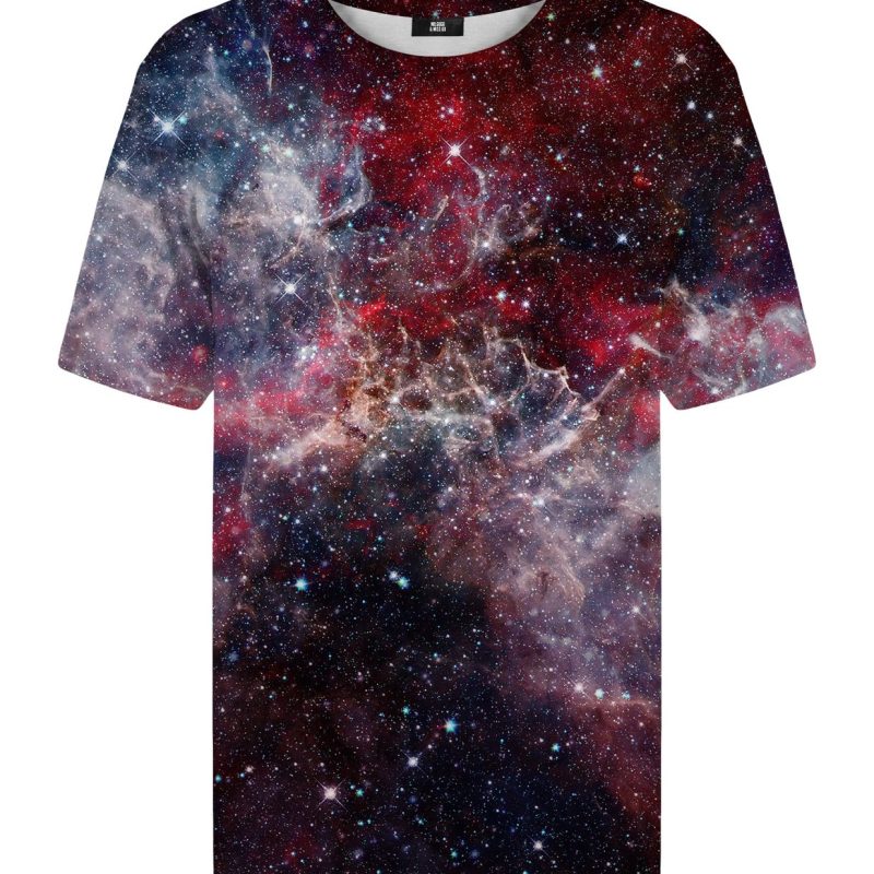 deep red nebula t-shirt