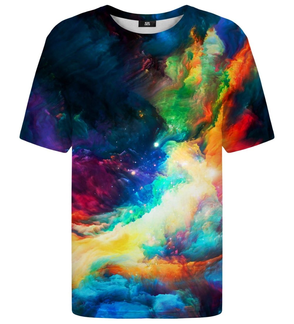 colorful space t-shirt