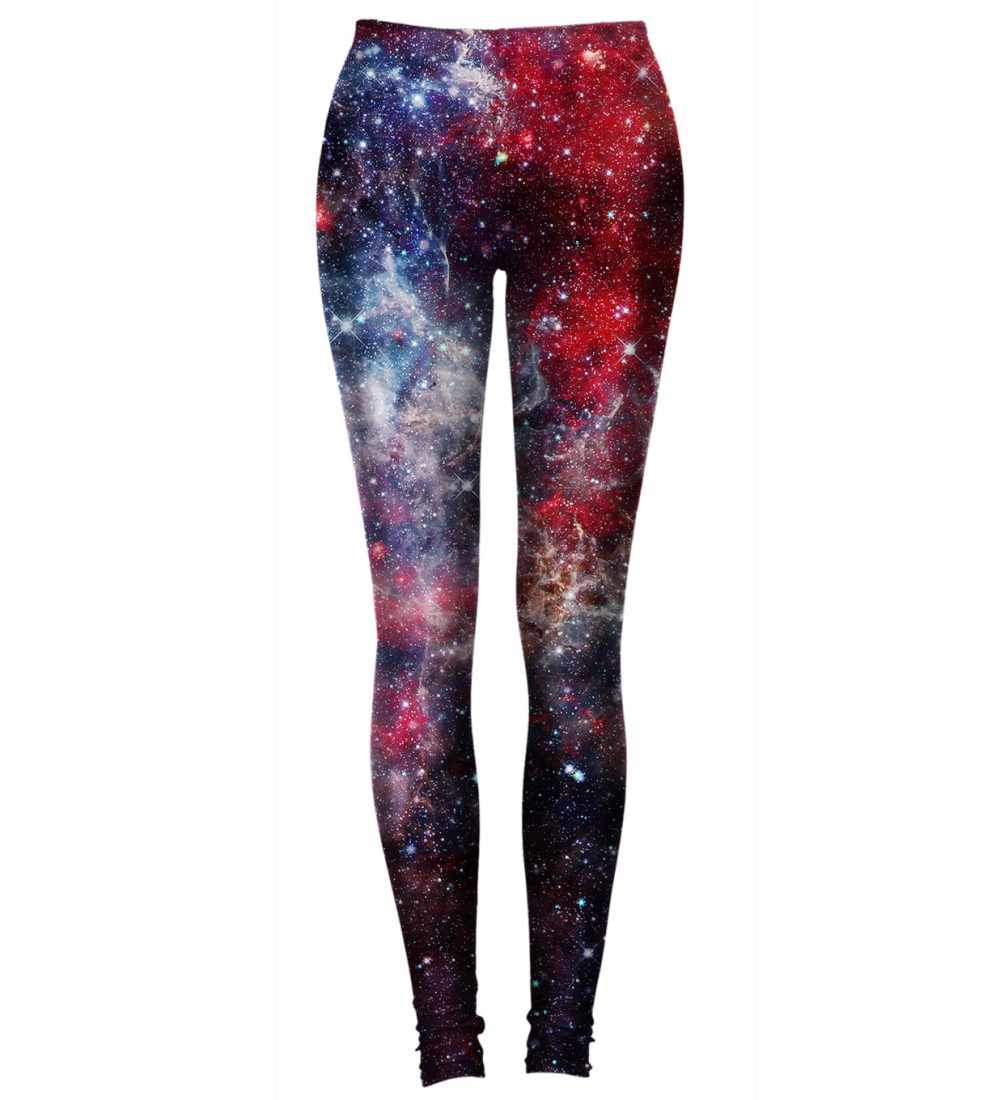 deep red nebula leggings
