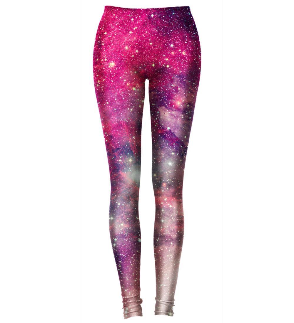 red galaxy leggings