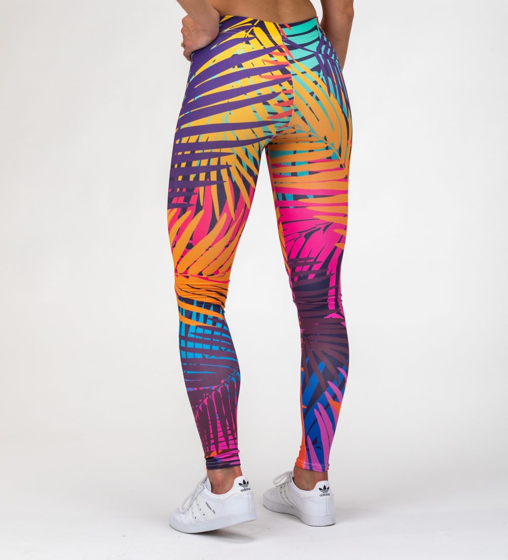 Colorful palm leggings