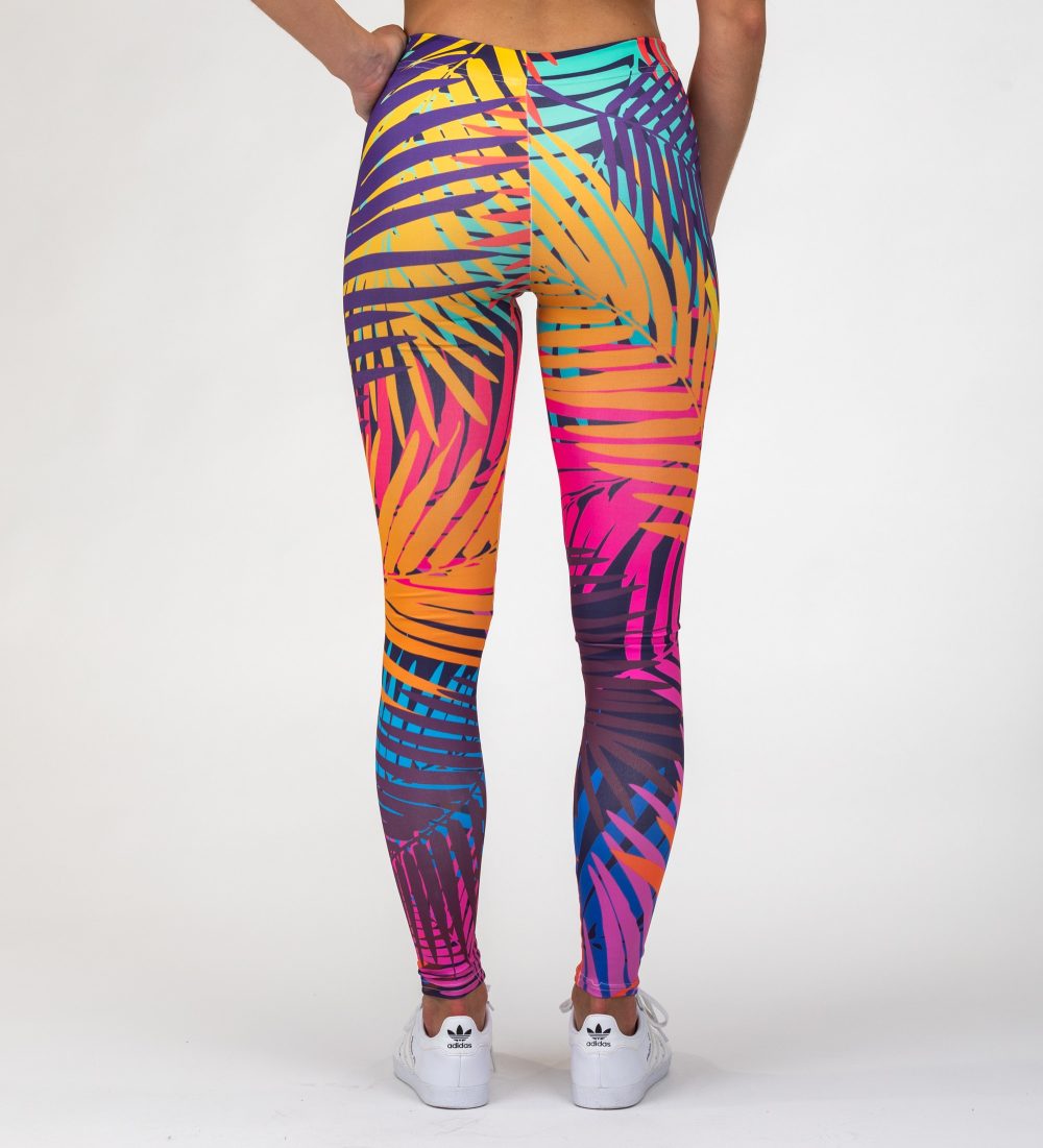 Colorful palm leggings