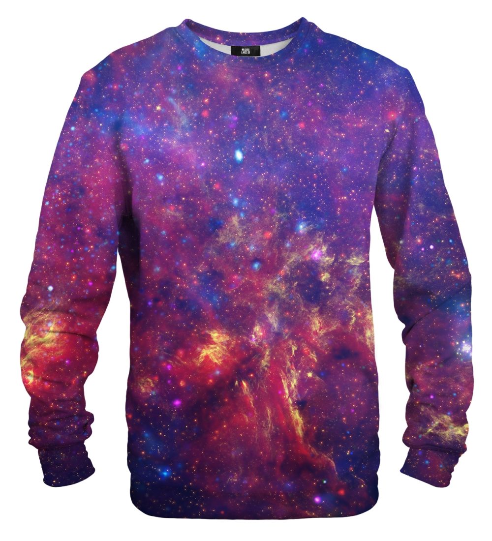 Purple Nebula cotton sweater