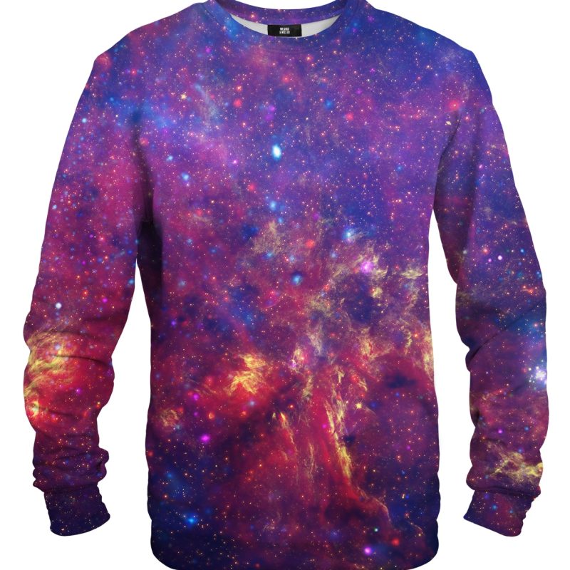 Purple Nebula cotton sweater