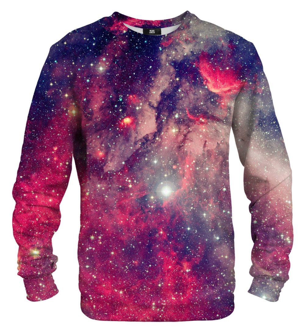 red galaxy cotton sweater