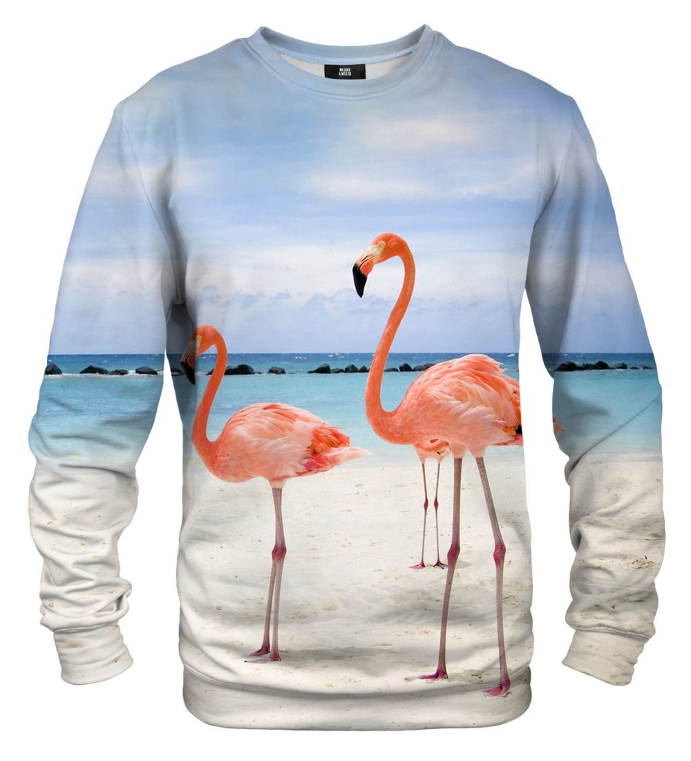 Flamingos On The Beach sweater