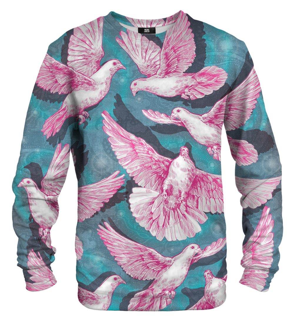 Pink Doves sweater