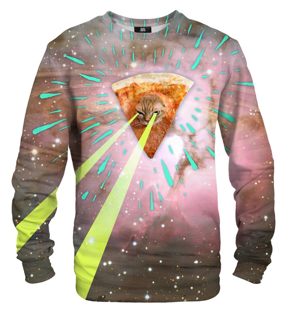 Super Pizza Laser Cat sweater