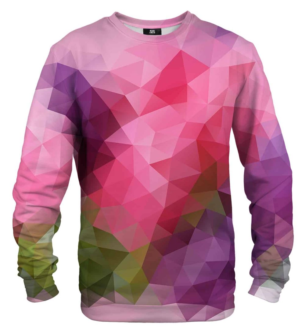 Violet geometric sweater