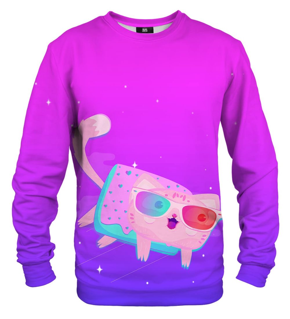 Flying cat cotton sweater