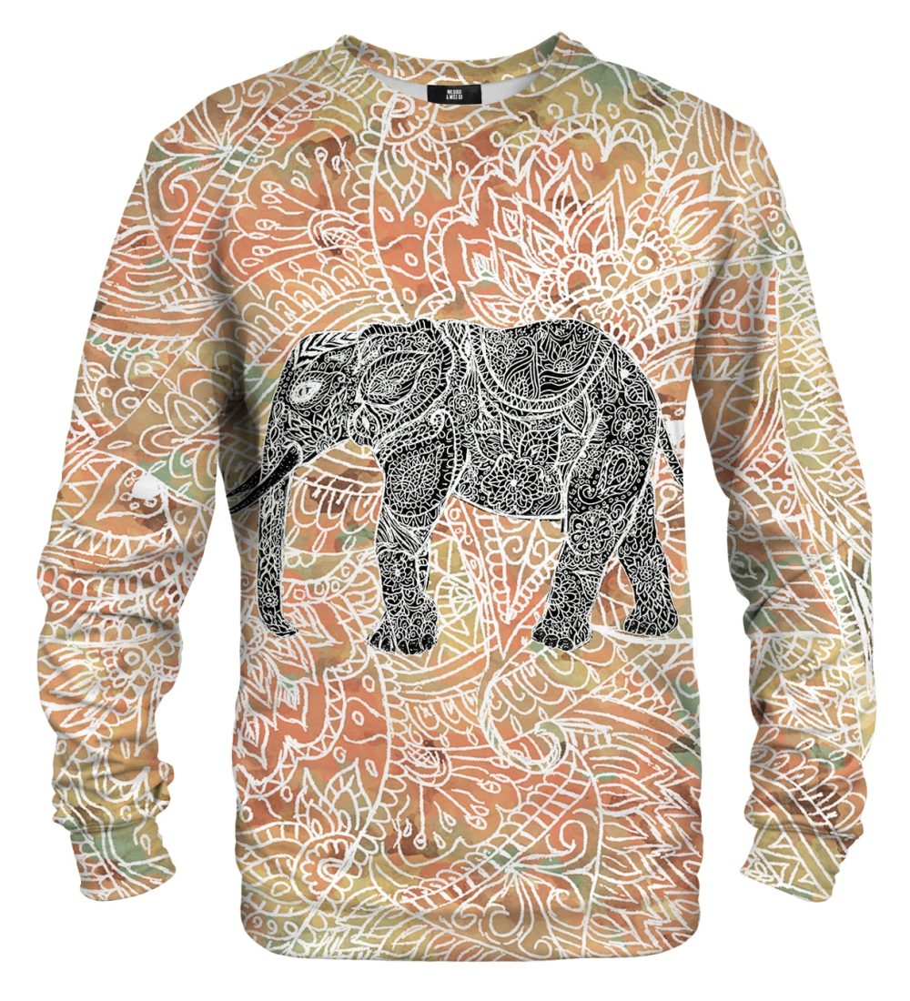 Indian Elephant cotton sweater