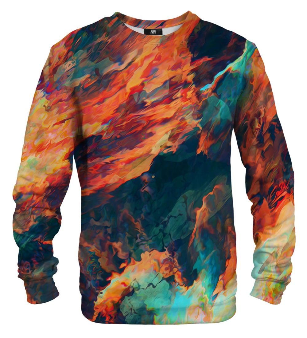 Sky is burning cotton sweater