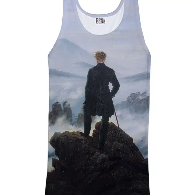 Wanderer above the Sea of Fog tank-top