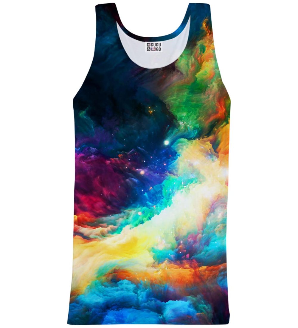 colorful space tank top
