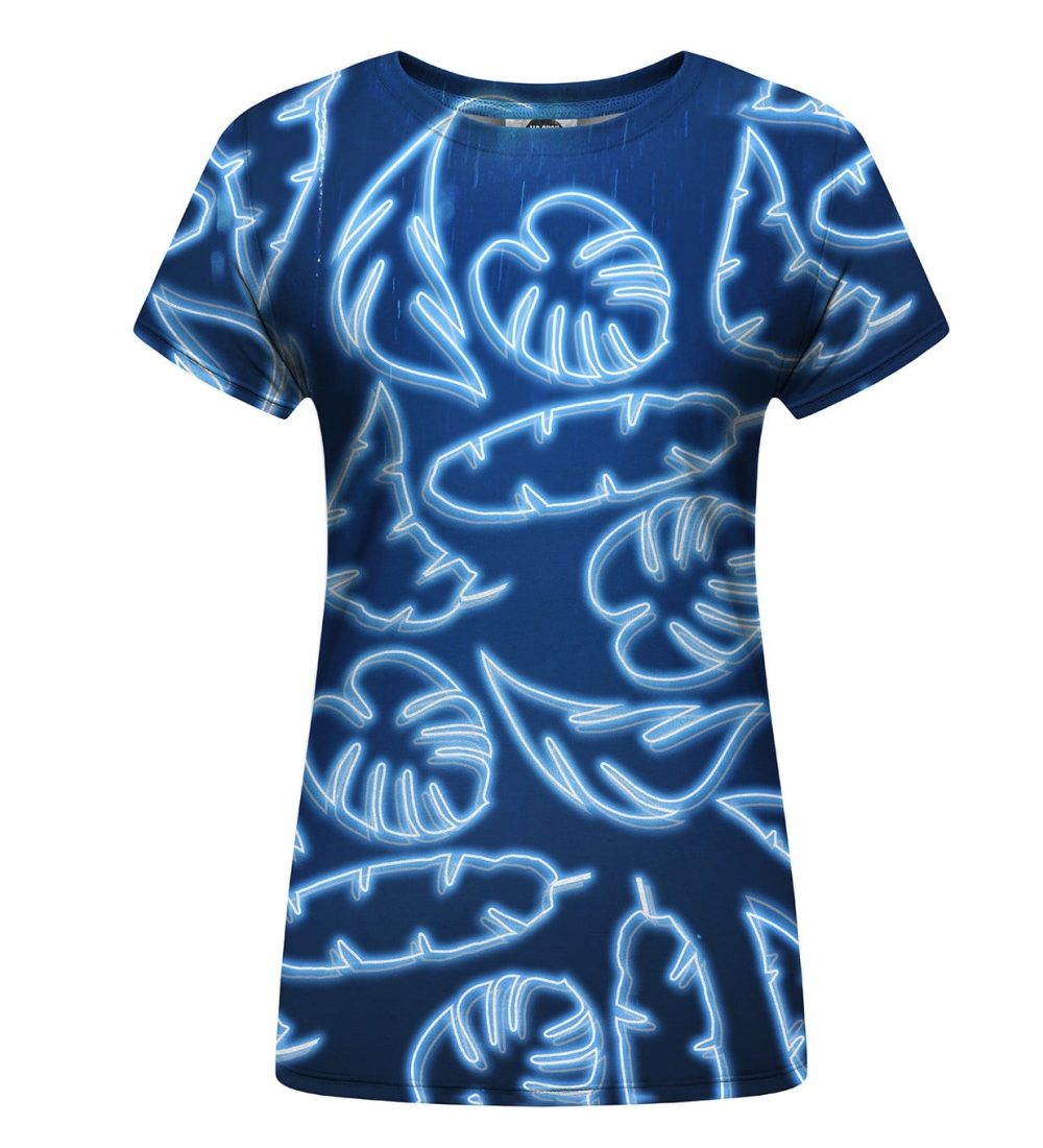 Neon Blue Womens T-shirt