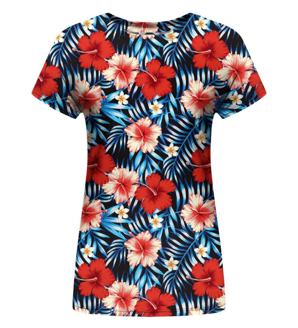 Tropical Flowers womens t-shirt