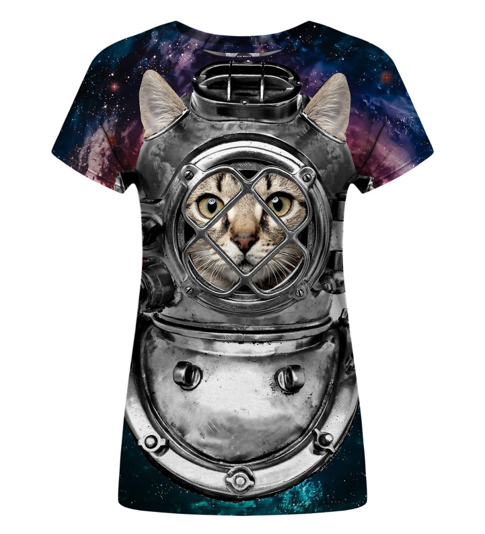 Astronaut Cat Womens t-shirt