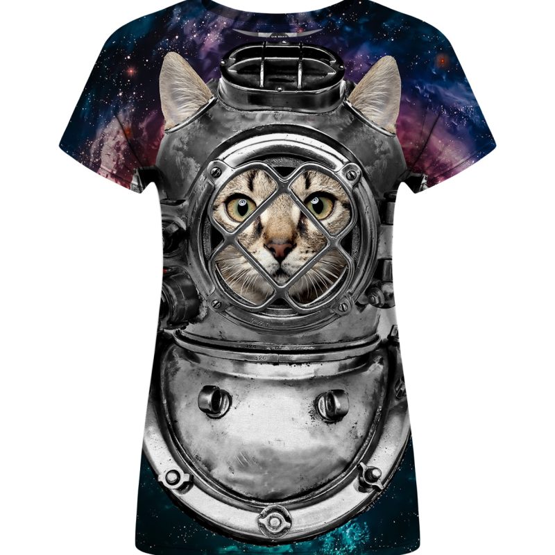 Astronaut Cat Womens t-shirt