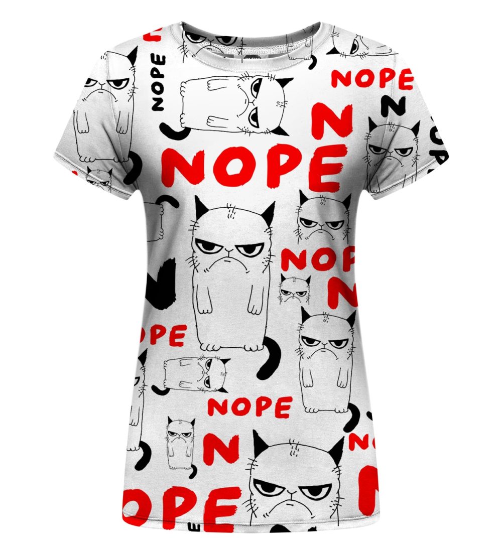 Grumpy Nope Womens t-shirt