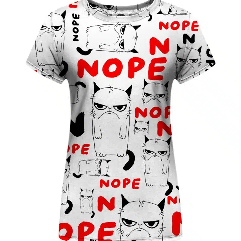 Grumpy Nope Womens t-shirt