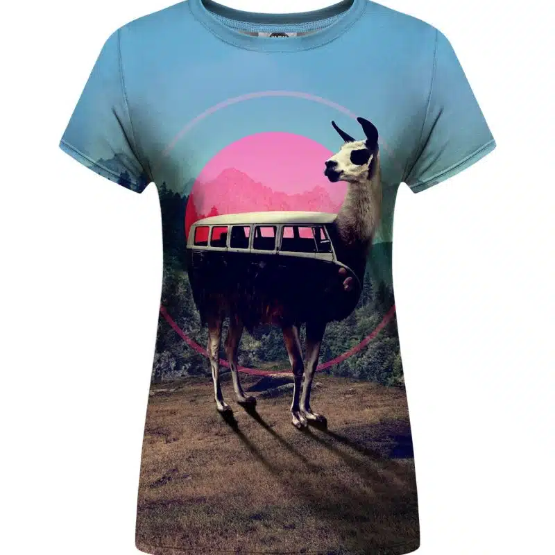 volkswagen lama womens t-shirt