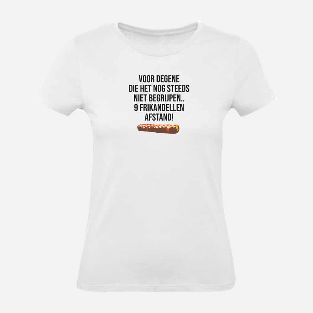 T-shirt-dames-9-frikandellen-afstand-wit