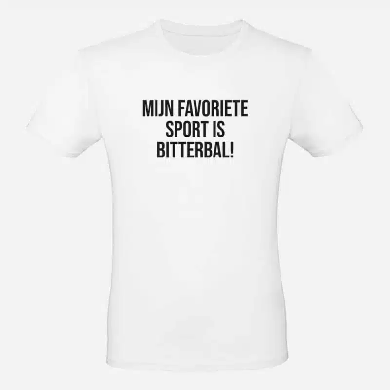 Heren T-shirt | Favoriete sport bitterbal!