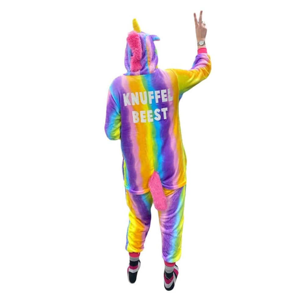 Unicorn onesie rainbow | Knuffelbeest