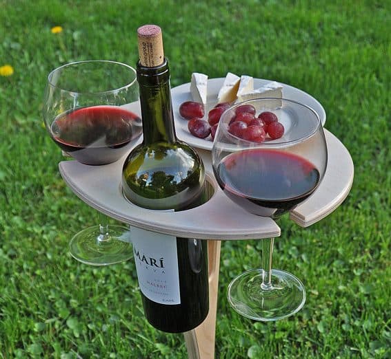Opvouwbare wijntafel