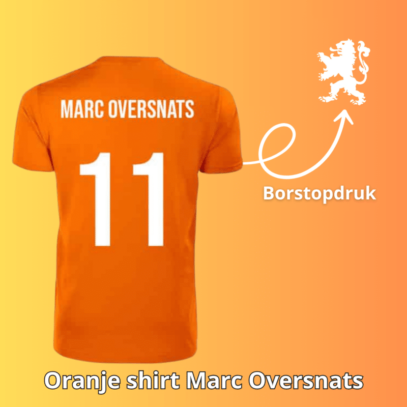 Marc Oversnats oranje shirt