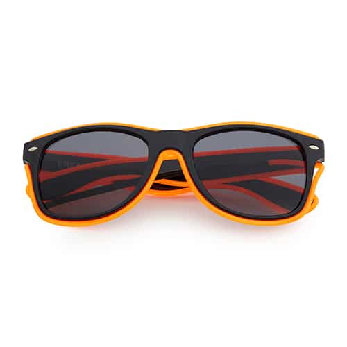 NEON zonnebril zwart | Neon oranje
