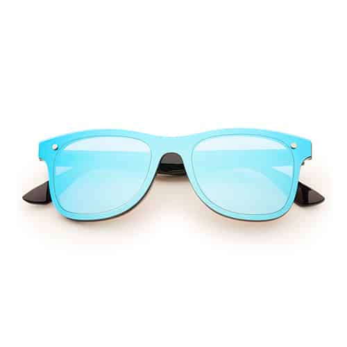 Party zonnebril | Blauw spiegel lenzen
