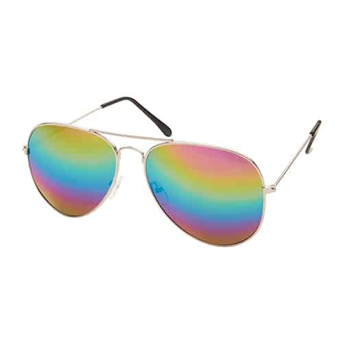 Piloten zonnebril | Regenboog spiegel lenzen